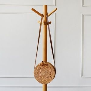 Woven Rattan Straw Round Bali Bag